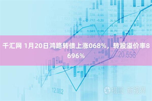 千汇网 1月20日鸿路转债上涨068%，转股溢价率8696%