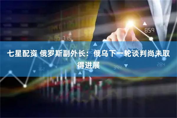 七星配资 俄罗斯副外长：俄乌下一轮谈判尚未取得进展